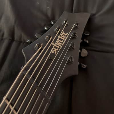 Schecter PT-8 MS Black Ops - Satin Black Open Pore w/ | Reverb