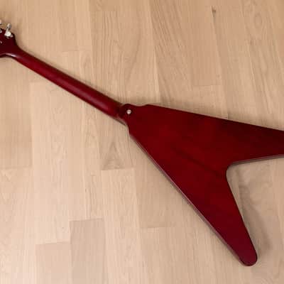 2008 Edwards by ESP E-FV-85D Flying V 67-Style Electric Guitar Cherry w/ USA Duncans, Japan image 12