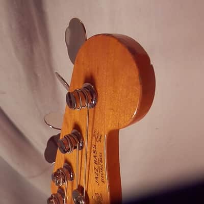 Fender Jazz Bass Sunburst Electric Bass with gig bag Made in Japan 2012 image 13