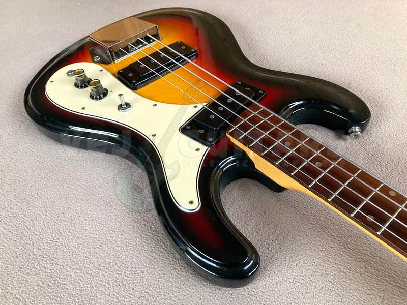 ARIA DIAMOND 1720 BASS - UNIVOX HI-FLIER PHASE II MIJ c.1970 w/HSC