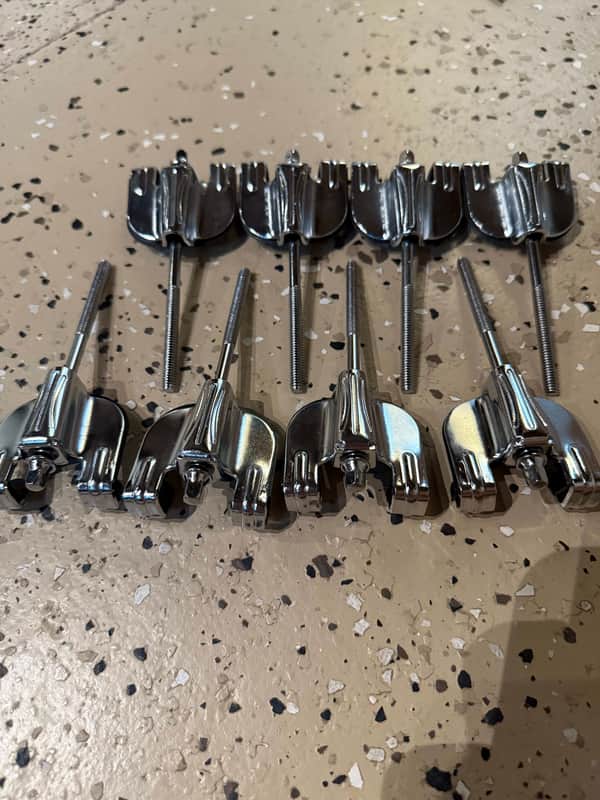 Gretsch Bass Drum Claws with tension rods etc Set / Lot Of 8 image 1