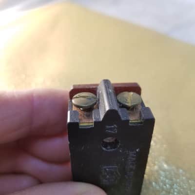 Bell & Howell Vintage panel mount metal toggle switch DPST On-Off 4 contact terminal 117V hi-current USA 1950s - silver and black image 5