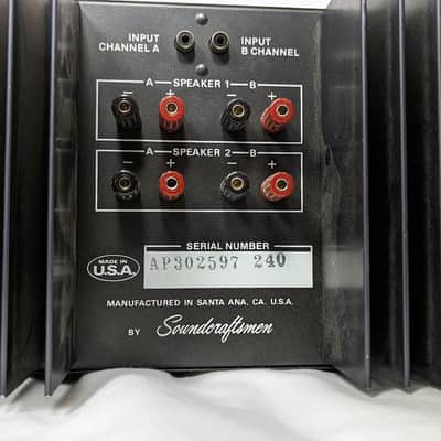 Vintage Soundcraftsmen A5002 Class H Solid State Stereo Power Amplifier - 250WPC image 12