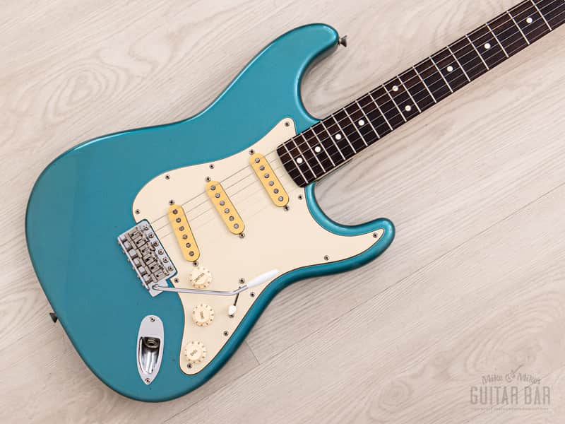 1980s PGM Moon ST-248 S-Style Guitar Lake Placid Blue w/ Seymour