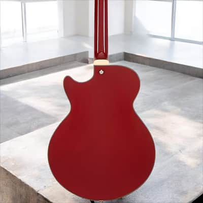 D'Angelico Premier SS Single Cutaway w/ stop-bar tailpiece, Burnt Red* w/ DAPSSBRDNS image 3