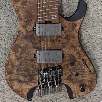 Mint Ibanez QX527PBABS Headless Electric Guitar w/Bag - Antique Brown Stain image 1