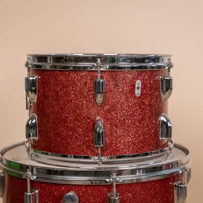 Vintage MIJ Red Sparkle Drum Set image 14