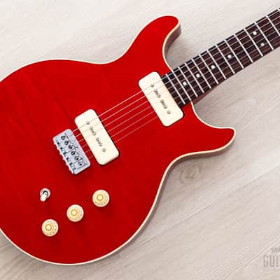 1982 Hamer USA Sunburst Special Double Cut Flame Top Custom Order w/ Lollar P-90s, Case image 1