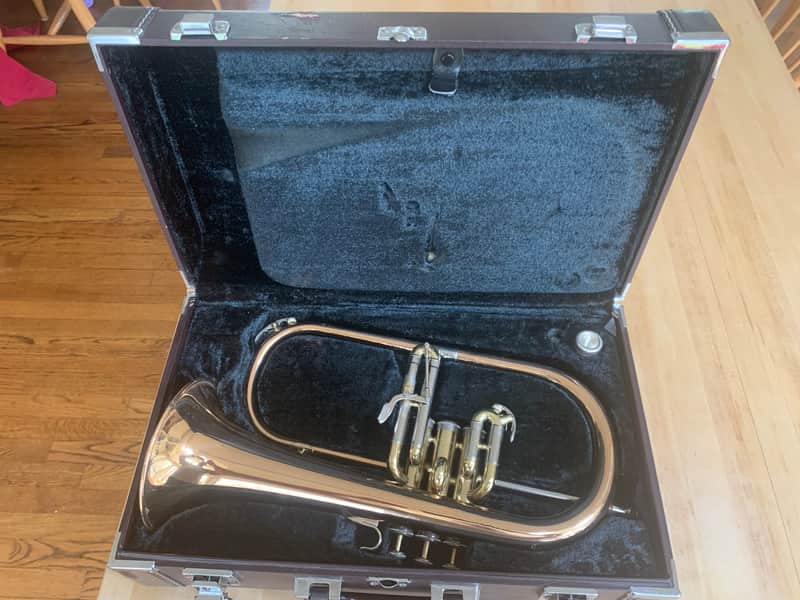 Yamaha Flugelhorn Case mid 90's - black image 1