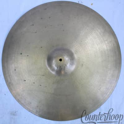 *Zildjian 24" 60s Med-Thin Ride Cymbal Avedis B20 A Original Patina Jazz Vintage image 1