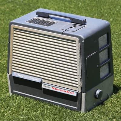 Austen Hooks Projector Amp, Rare- Vintage Filmosound 6V6 Tube Amplifier & Anvil Case, Blake Mills! image 8