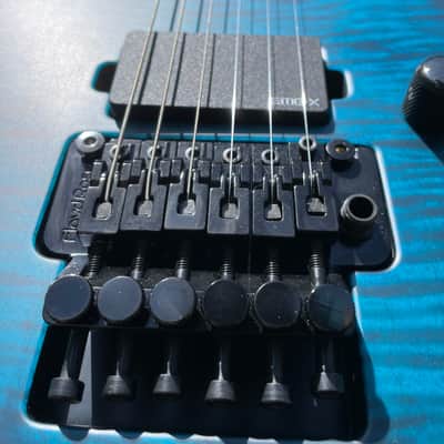 ESP USA M-II FR Black Aqua Burst Satin 2023 - OHSC- Excellent image 3