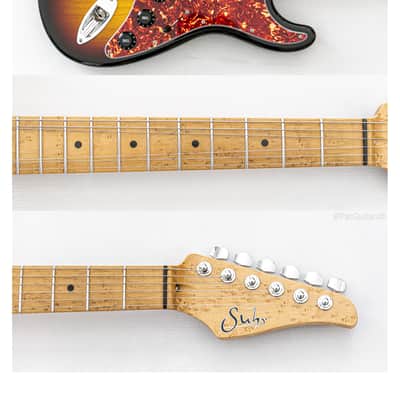 2022 Limited Edition Suhr Classic S Paulownia HSS in 3-Tone Burst 6.5lbs image 8