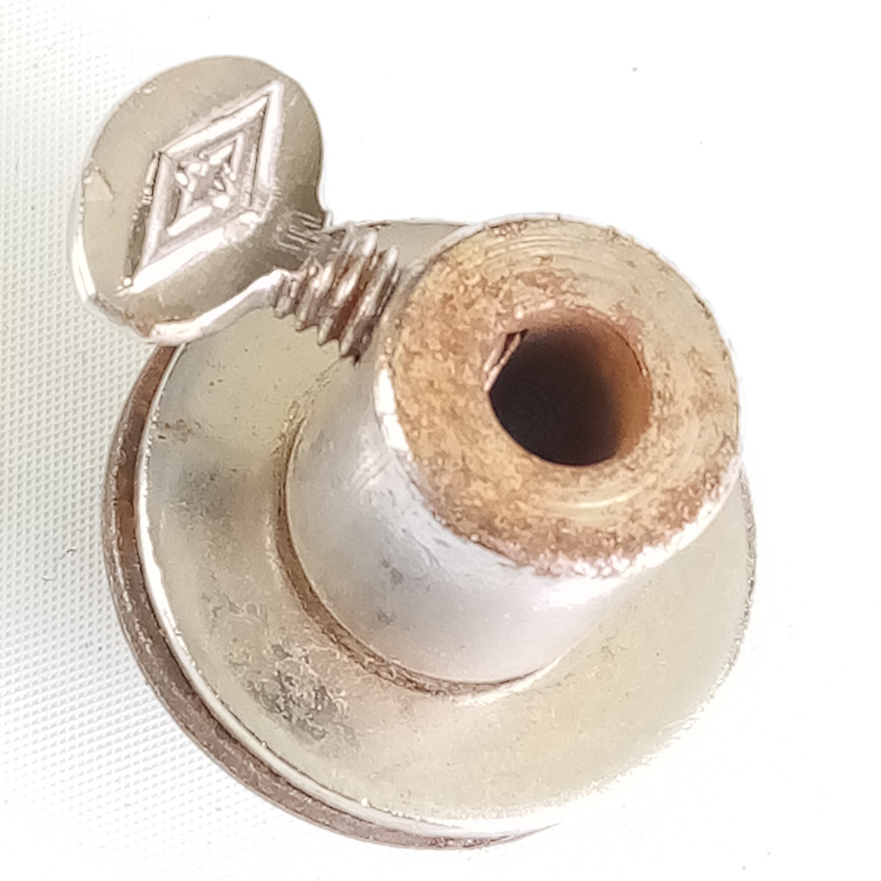 5/16"Bass Drum Disappearing Spur Mount Leg Receiver Vintage 60s-70s Japan Chrome — main photograph