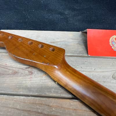 Real Life Relics Roasted 3AAA Curly Flame Maple/RW Telecaster® Style Neck 22 Fret Rounded Ends. TRMRF22 #1 image 7
