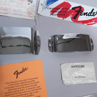 Fender Jazz Bass Precision Bass 1994 Bridge Cover & Tags image 2