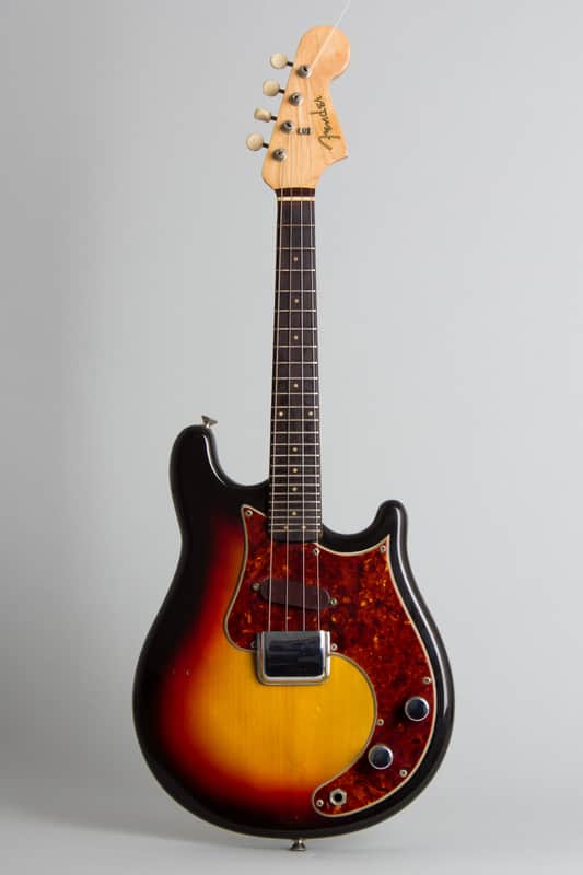 Fender Solid Body Electric Mandolin (1963), ser. #01614, original white tolex hard shell case. image 1