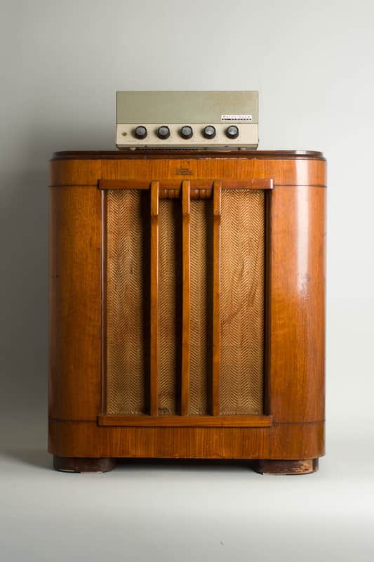 Newcomb Pathfinder Model E-20 w/ Jensen Imperial Reproducer CA-12 Speaker Owned and Used by Tom Verlaine Head and Cabinet Amplifier, c. 1940s/1965. image 1