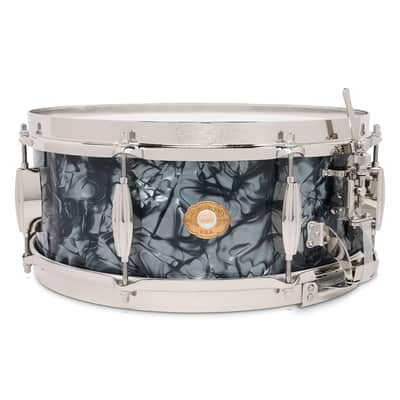 Slingerland Radio King Solid Maple Snare Drum 14x5.5 Black Diamond Pearl image 1