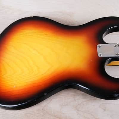 Univox Hi-Flier Phase 4 Bass MIJ 1970s Sunburst Vintage Japan w/ Bag image 12