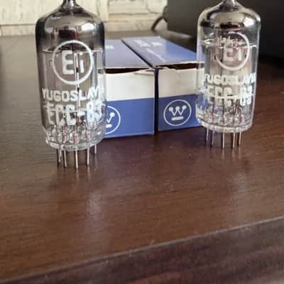 Immagine EI Yugoslavia ECC83 / 12AX7 NOS Long Smooth Silver Plate - 2