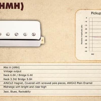 Artec "Vintage Authentic" Hollow Classic Alnico 2 Mini Bridge Humbucker image 12