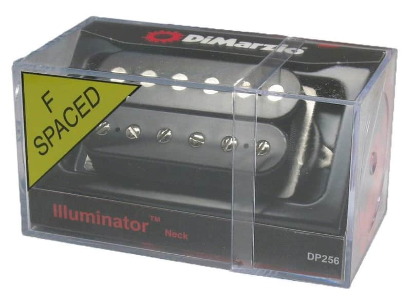 DiMarzio DP256FBK Illuminator™ Neck, Humbucker Pickup, F-spaced, Black image 1