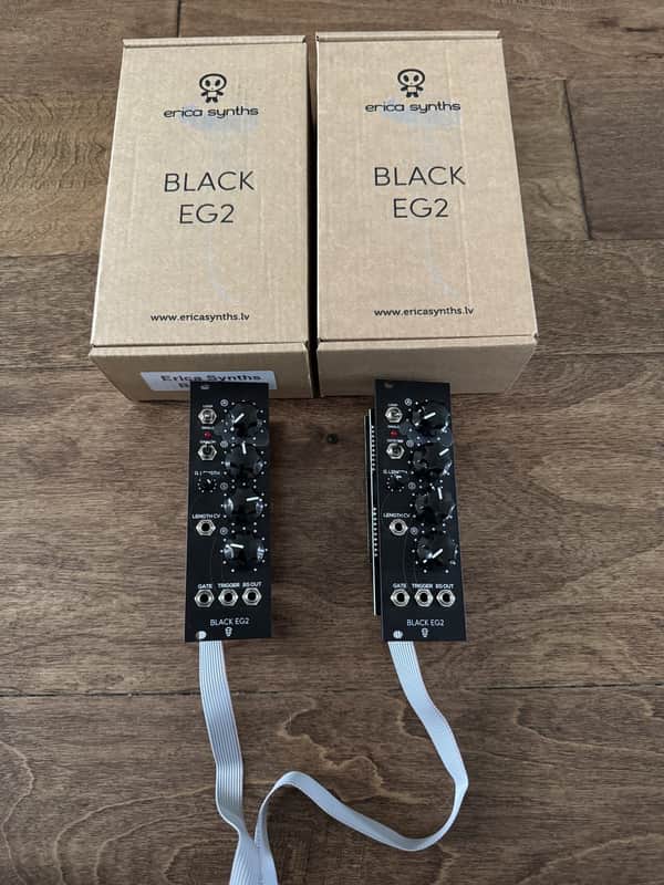 Erica Synths Black EG2 Envelope Generator - PAIR of 2 Modules, Both w/ Boxes image 1