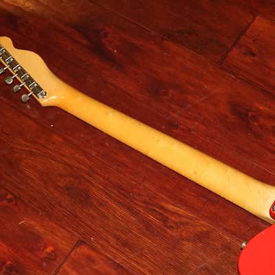 1960 Fender Slab Board Telecaster Rare Duco Red Lefty image 11