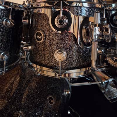 DW DWe Galaxy Black/MASSIVE EXPANDED KIT/ 7 CYMBALS + 2 HI HATS / 7 SHELLS PACK image 5