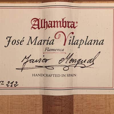 Alhambra Vilaplana 2021 Flamenco Guitar – Authentic Spanish Handmade Instrument Delivering Exceptional Playability and Lyrical Flamenco Sound - check video! image 18