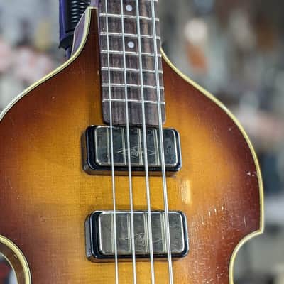 Hofner H500/1-61L-RLC-0 1961 RELIC Vintage Aged Lefty Violin Bass Sunburst *FREE PLEK WITH PURCHASE*! image 4