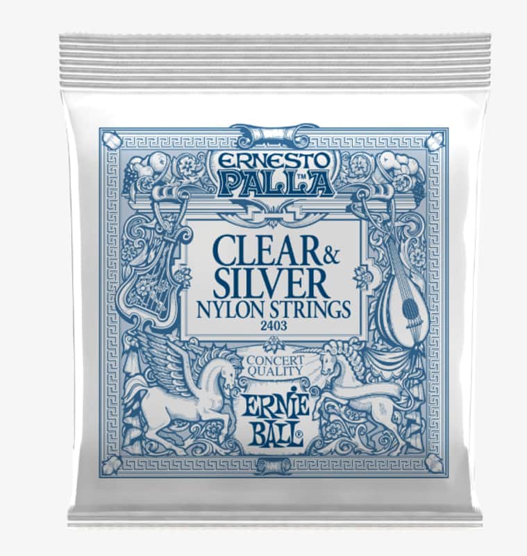 Ernesto Palla Nylon Classical Guitar Strings - Clear and Silver image 1
