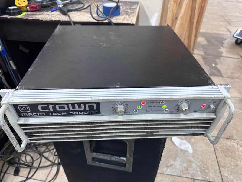 Crown Macro-Tech 5000VZ 2 Channel Power Amplifier - READ - PARTS ONLY (#6482) image 1