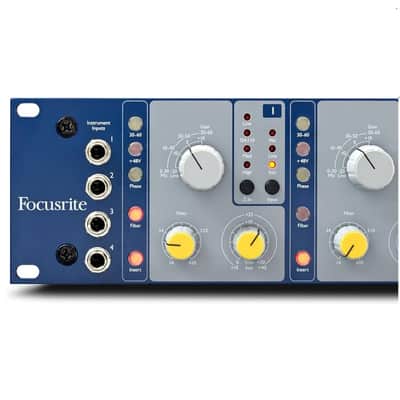FOCUSRITE ISA 428 MKII 4 Channel Rackmount Microphone Pre-Amplifier image 4