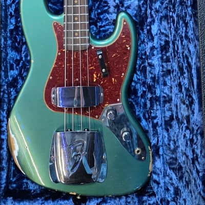 2023 Fender Custom Shop Jazz Bass B2 '62 RELIC (Pre-Owned) - Aged Sherwood Green w/ Hard Case image 18