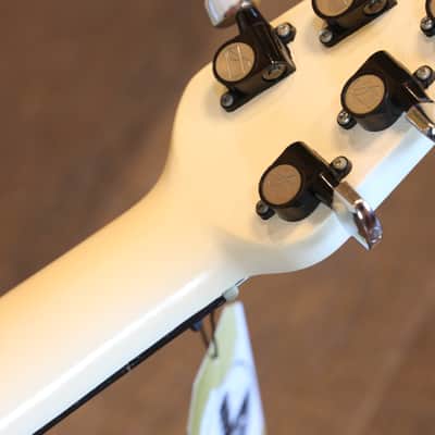1970's Ovation Breadwinner Early Model w/ Side Jack Electric Guitar White + OHSC image 18