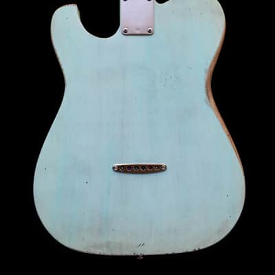 Dax&Co. Ironhorse Deluxe 2022 Aqua/Cream Guitar W/ Hardshell Case & COA! image 2