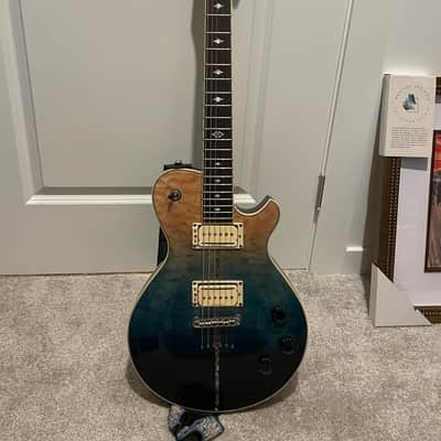 Michael Kelly Mod Shop Patriot Instinct with Seymour Duncans 2010s - Blue Fade image 1