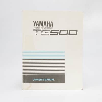 Yamaha TG500 Tone Generator Owner's Manual #53729