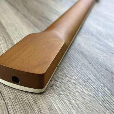 Roasted Maple Wood Jaguar Style Guitar Neck, Rosewood 22 Frets Fingerboard image 2