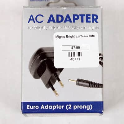 Mighty Bright AC Adapter, 2 Prong Euro, 4.0V 100ma, NEW in Box! #40771 image 2