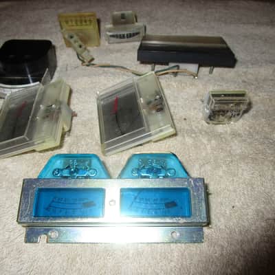 lot of 9 vintage Various VU meters parts image 5