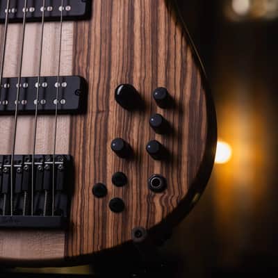 Fodera Monarch 5 Elite 38th Anniversary Zebrawood 2022 image 7