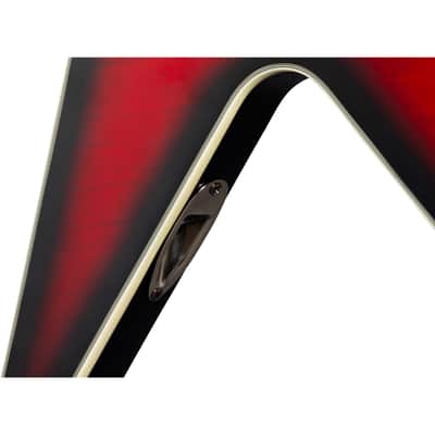 Epiphone Dave Mustaine Flying V Prophecy Electric Guitar - Aged Dark Red Burst image 9