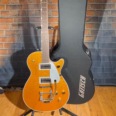 Gretsch 2025 G5230T Electromatic Jet FT Bigsby 2025 Gold Sparkle w/ Matching Gretsch HSC image 1