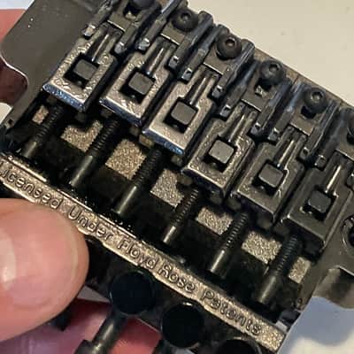 1990's Japan Ibanez RGR470 RG Series Cosmo Black Original Edge Floyd Rose Tremolo Bridge image 15