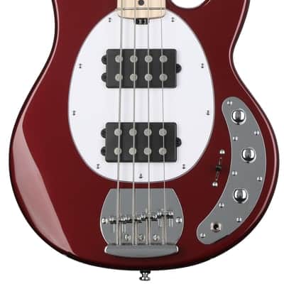 Sterling By Music Man StingRay RAY4HH Bass Guitar - Candy Apple Red image 2