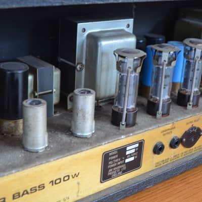 Marshall JCM 800 Bass Series MKII 100-Watt Head 1982 image 22