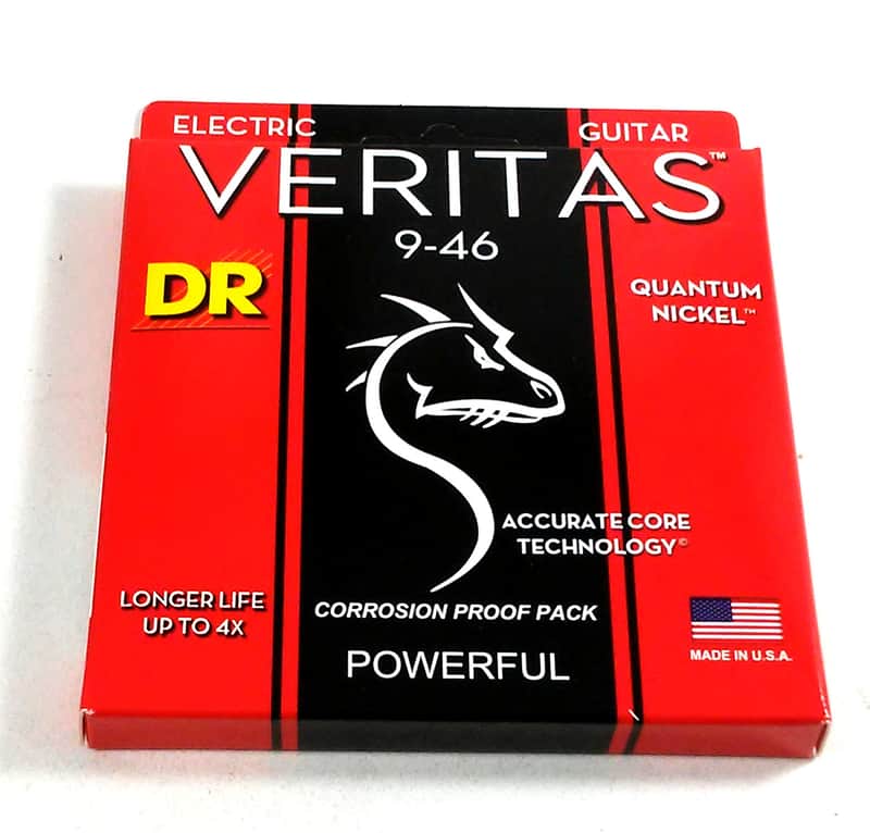 DR VTE-9/46 Veritas Electric Guitar Strings - Light and Heavy (9-46) image 1